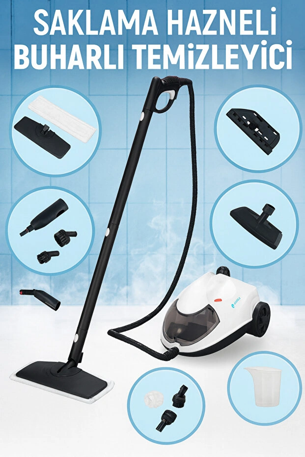 Bright Elegance BE-3450 Çok Fonksiyonlu Buharlı Temizlik Makinesi