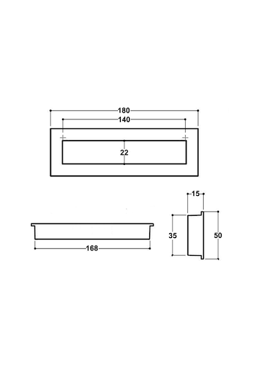 Erkul 1016 Gonca Gömme 160 Mm Mat İnox Kulp