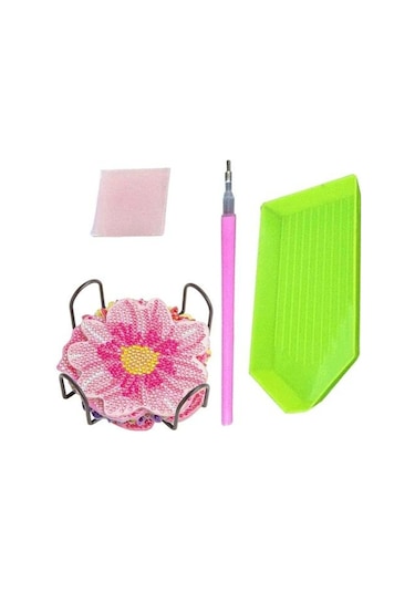 Dayanıklı Elmas Boyama Bardak Altlığı Kullanımı Kolay İnce İşçilik Dekoratif Diğer