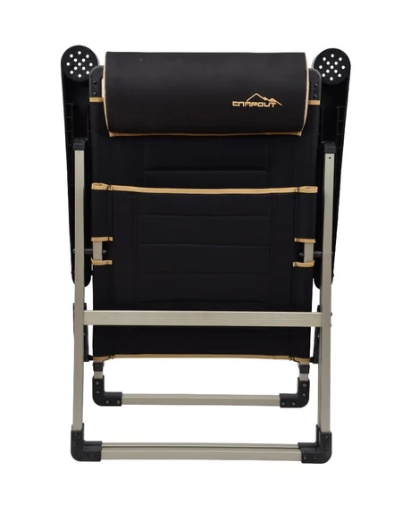 Campout Katlanır Lux Sandalye Altın - Siyah