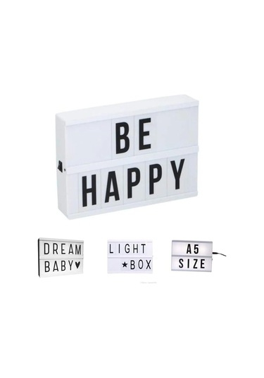 A5 Işıklı Lightbox Harfli Mesaj Panosu, Led Aydınlatmalı Harfli Işıklı Pano 10