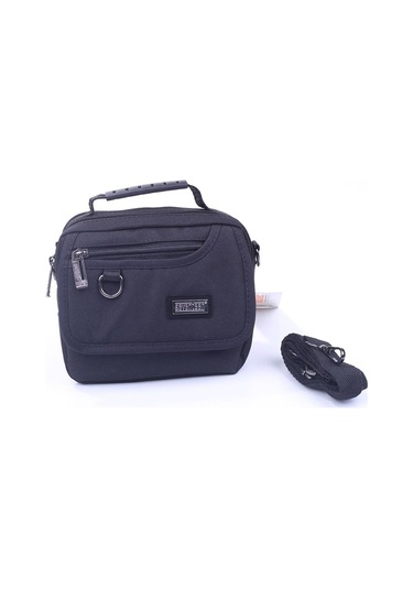 Seventeen 1022 Orta Siyah Erkek Cırtlı Kapaklı El ve Omuz Çantası