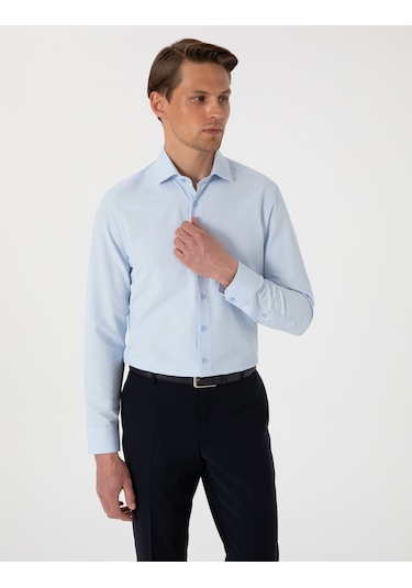 Pierre Cardin Erkek Açık Mavi Gömlek Desenli 50307108-vr003 Açik Mavi