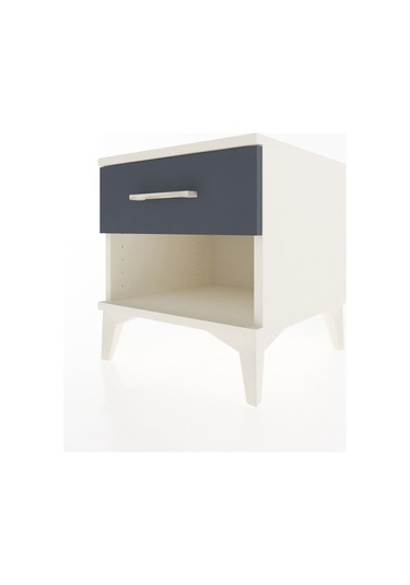 Hyperion Komodin Tek Çekmeceli 44x44x48 Aytaşı-antrasit Aytaşı