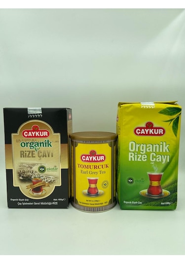 Çaykur Organik Rize + Tomurcuk Çayı 3'lü