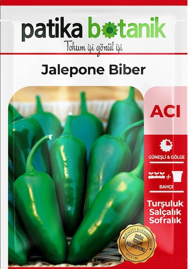 Patika Botanik 200 Adet Jalepone Biber Tohumu