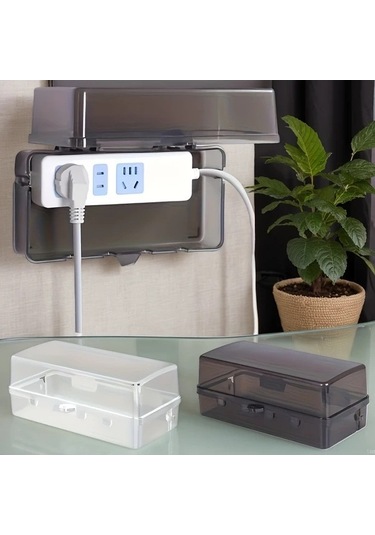 Fastbuy Dream011 Beyaz Sağlam Şeffaf Elektrik Kabin, Su Geçirmez Toz Geçirmez Abs Reçine, İç Dış Mekan Kullanımı