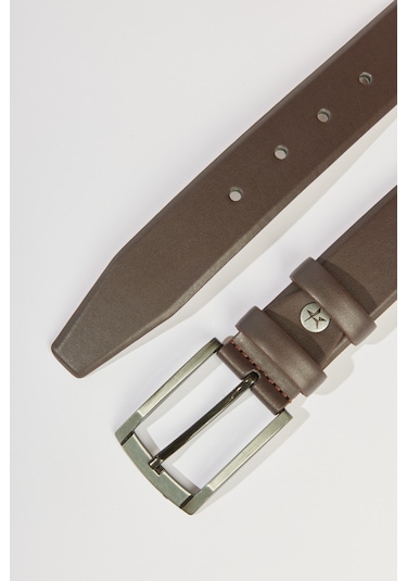 AC&Co / Altınyıldız Classics Erkek Kahverengi Klasik Kemer Kahverengi