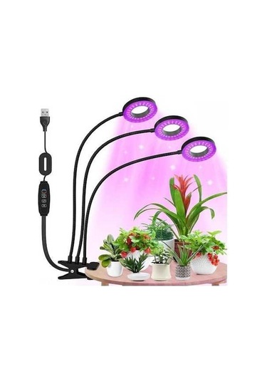 Besthome1 Tam Spektrum Bitki Büyüme Lambası: 1-4 Kafa Led Red+blue, Sana Çip, 30000 Saat Alüminyum Kasa Siyah, 3.5 Bitki Gelişt Diğer
