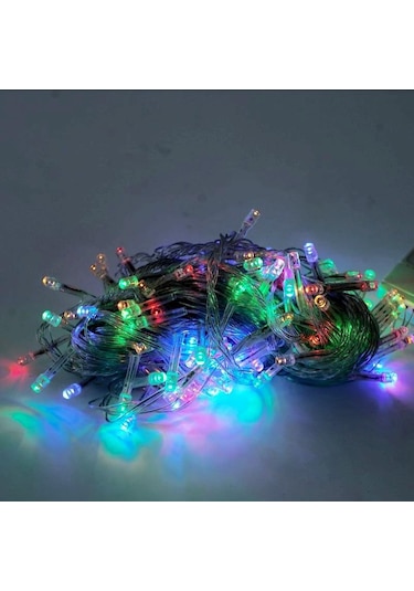 Çok Renkli Led Peri Dize Işıklar 7 Renk Pil Kumandalı Açık Hava Su Geçirmez Led Dize Işık Noel Doğum Günü Ev Partisi Dekoru Lamba 5m Çok Renkli