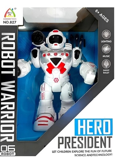 Hareketli Işıklı Ve Sesli Ok Atan Oyuncak Robot