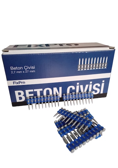 Fixpro 27 Mm Beton Çivi 1 Kutu 1000 Adet Çivi Gaz Hariç