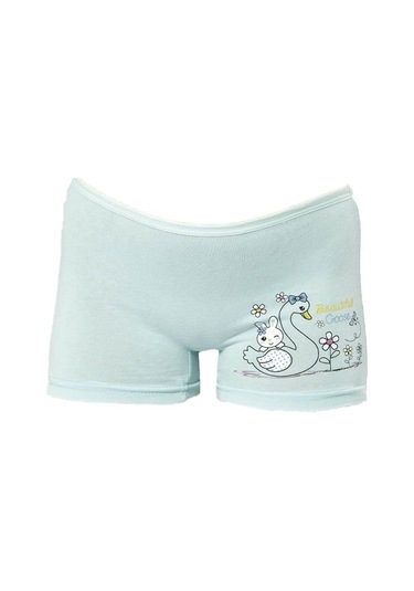 12 Adet Kota Kız Çocuk Baskılı Boxer Karışık Renk 3409