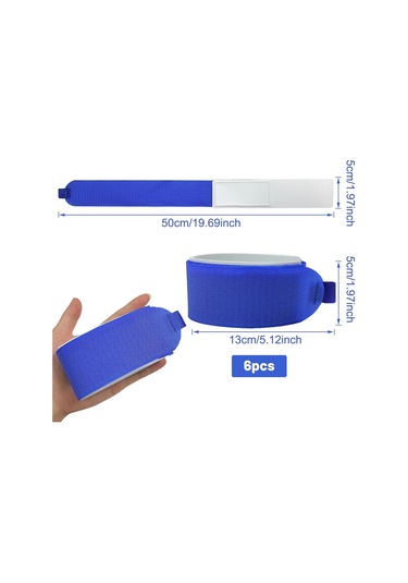 Dolıty 6 Adet Kayak Kayışları Bağlamalar Bağlantı Mavi Mavi