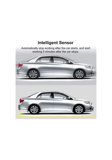 Skycity Araç İçin Ultrasonik Sıçan Kovucu - 12v Dc Abs Malzeme 40 M² Kapsama Alanı