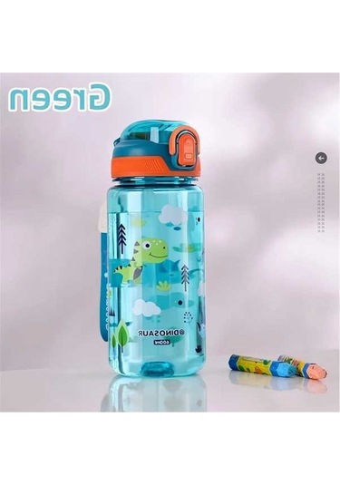 Maoyaya Çocuklar İçin Su Damlatmaz Bardak 600ml Dinozor Su Şişesi
