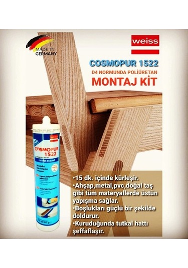 Cosmopur 1522 Poliüretan Tutkal D4 310 ML