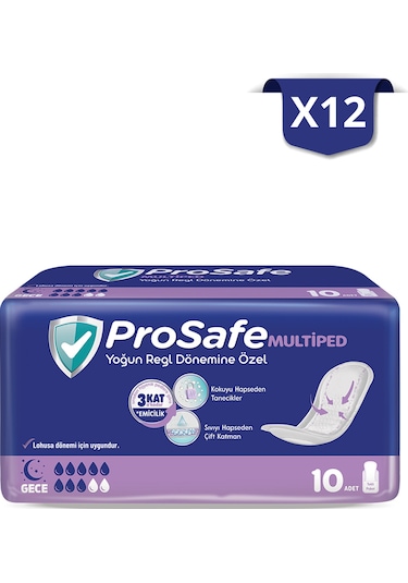 Prosafe Multiped Gece 10'lu X12