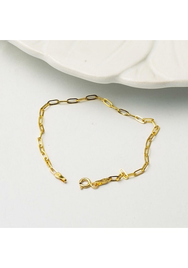Spor Ataç Altın Zincir Bileklik 14 Ayar Blıs32475 Sarı Altın