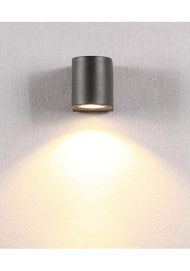 Tek Yönlü Iç - Dış Mekan Dekoratif Aplik 8 Renk Seçenekli Beyaz