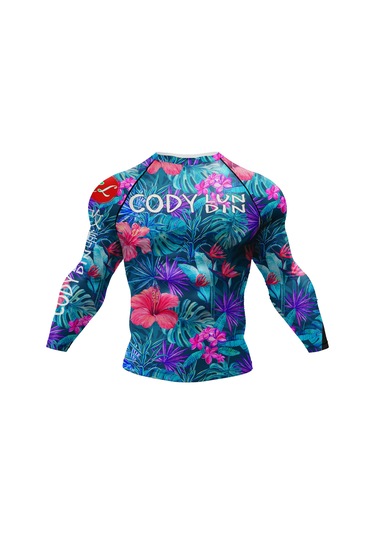 Prosperlink Cody Lundin Sıkı Uzun Kollu Mma Bjj Savaş Tişörtü - Grappling Eğitimi İçin Spor Kıyafetierkek Mavi