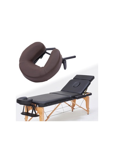 Suntek Masaj Masası Yüz Beşiği Ve Yastık Alüminyum Kahve