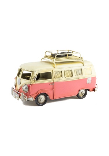 Metal Dekoratif Vosvos Minibüs Çerçeveli Ve Kumbaralı