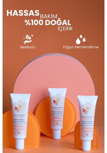 Nemlendirici Göğüs Ucu Doğal Çatlak Ve Bakım Kremi 30 Ml