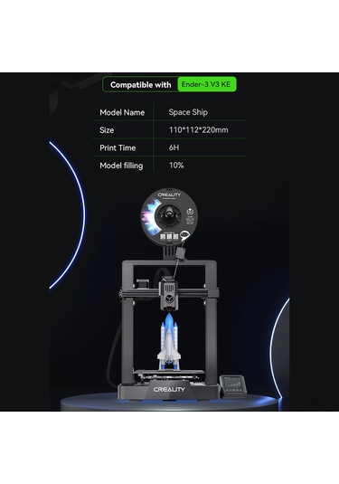 Jeemson Ender-3 V3 Ke 3d Yazıcı Seramik Isıtıcı Kiti - 60w Güç, 0.4mm Çift Metal Nozzle, 1.75mm Filament Desteği Pla, Abs, Petg, Tpu Vb.