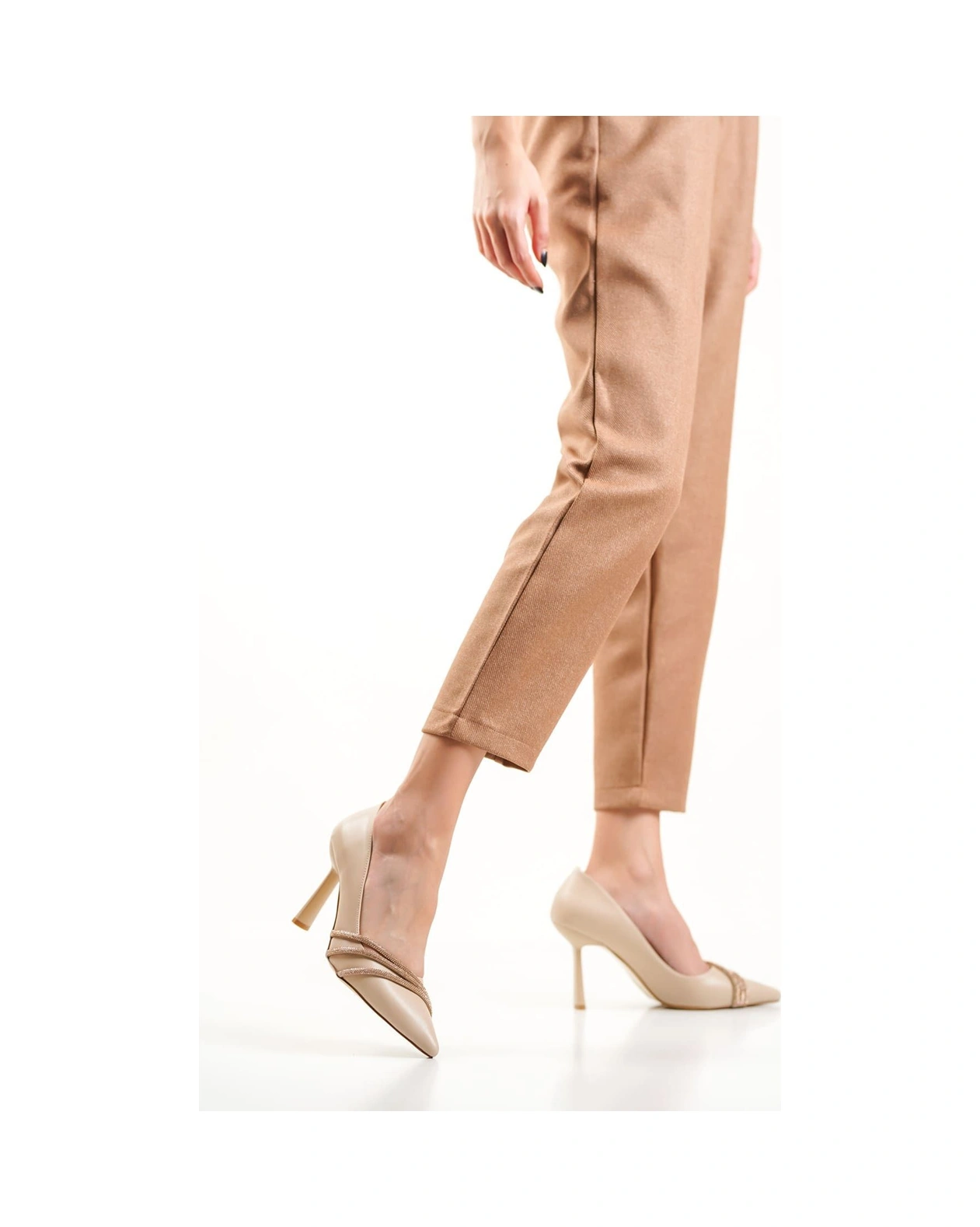 Sonya Nude Taşlı Kadın Ayakkabı Muhtelif