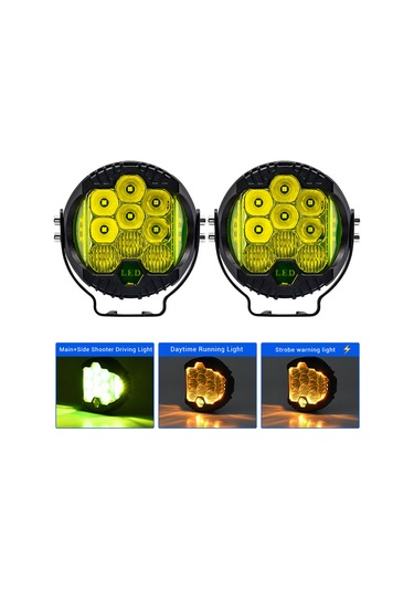 2pcs 3inç Led Sürüş Işığı 75w 15000lm Çalışma Işığı K22845y-2