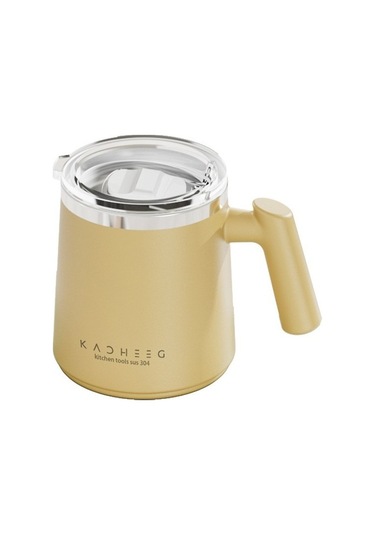 304 Paslanmaz Çelik Yalıtımlı Mark Kupası Büyük Göbek Çay Bardağı Qh86e8 Altın Sarısı