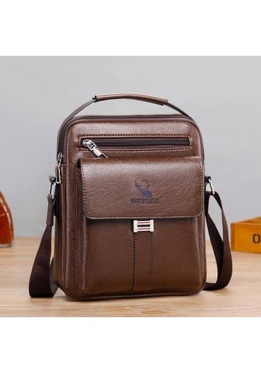 Novahub Weixier D245 Erkekler Business Bag Omuz Sırt Çantası Büyük Kapasite, Dark Brown Kahverengi, Size:d245 Kahverengi