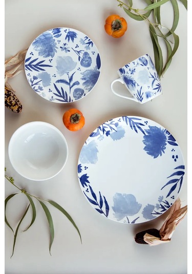 Korall Lila Porselen 14cm/630ml 2'li Salata Kasesi Seti 300720857 Beyaz