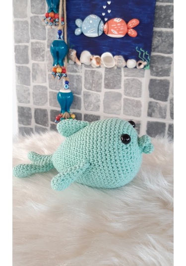 Amigurumi Oyuncak - Oyuncak Balık Açık Yeşil