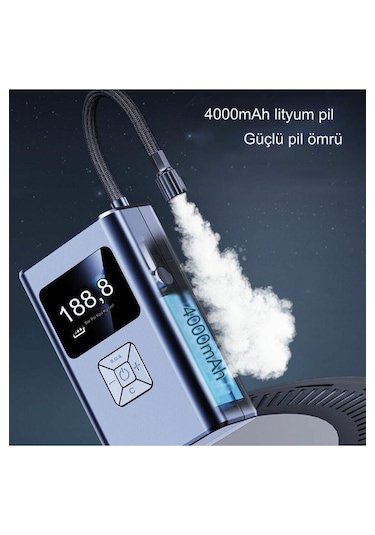 Ap66 Şarjlı Lastik Şişirme Pompası 150psı Hava Kompresörü 4000mah
