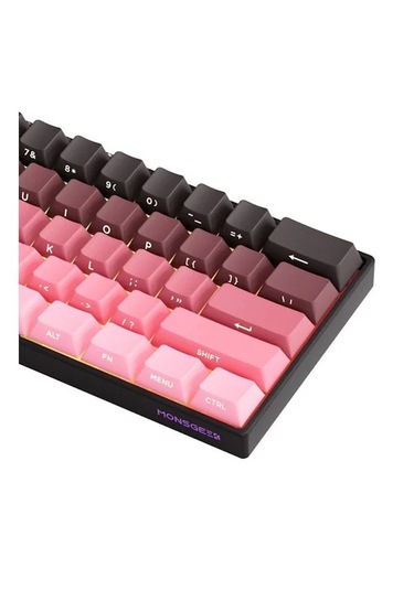 Akko Monsgeek Fun60 Max Shine-through Black-pink Gradient Hall Ef