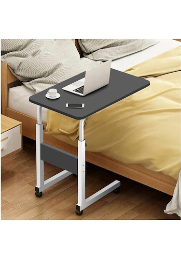 Yükseklik Ayarlı Dikey Laptop Ve Servis Sehpası - Antrasit Beyaz