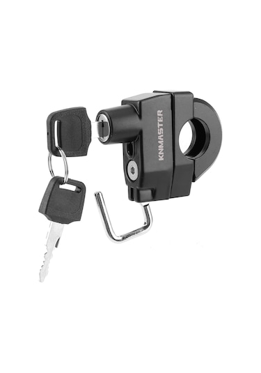 Knmaster Evrensel Motosiklet Kask Kilidi 22-26 Mm Siyah