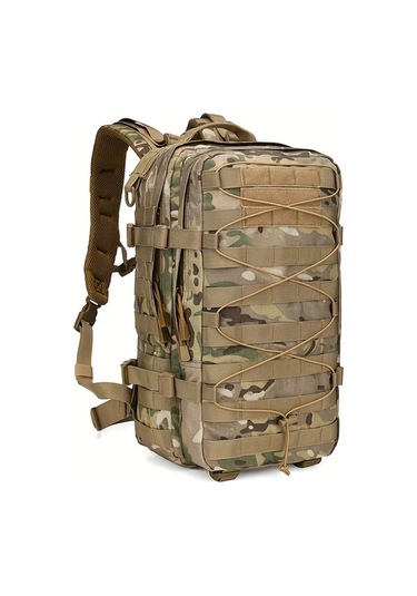 Dashanshop 35l Büyük Kapasiteli Khaki Kamuflaj Sırt Çantası Erkekler İçin Kampçılık Outdoor Altın