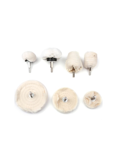 Lemestar 7 Parça 6.35 Shank Cilalama Tekerlek Seti - Paslanmaz Çelik/alüminyum/bakır/cam ,çok Renkli