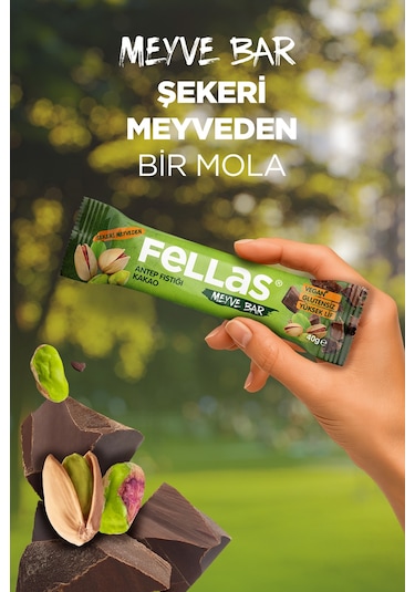 Fellas Antep Fıstığı ve Kakao Meyve Bar 12 x 40 G
