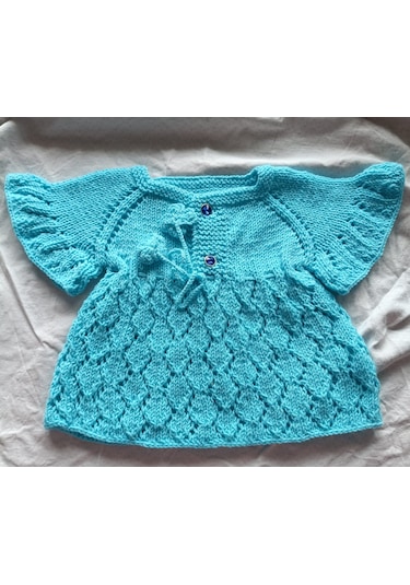 Yakamoz Butik Vintage Bebek Elbisesi Mavi