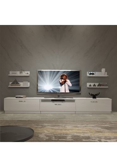 Decoraktiv Trendstyle 270r Slm Tv Ünitesi Tv Sehpası Beyaz