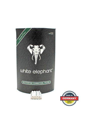 White Elephant 9mm Kömürlü Pipo Filtresi 250li Paket 352475