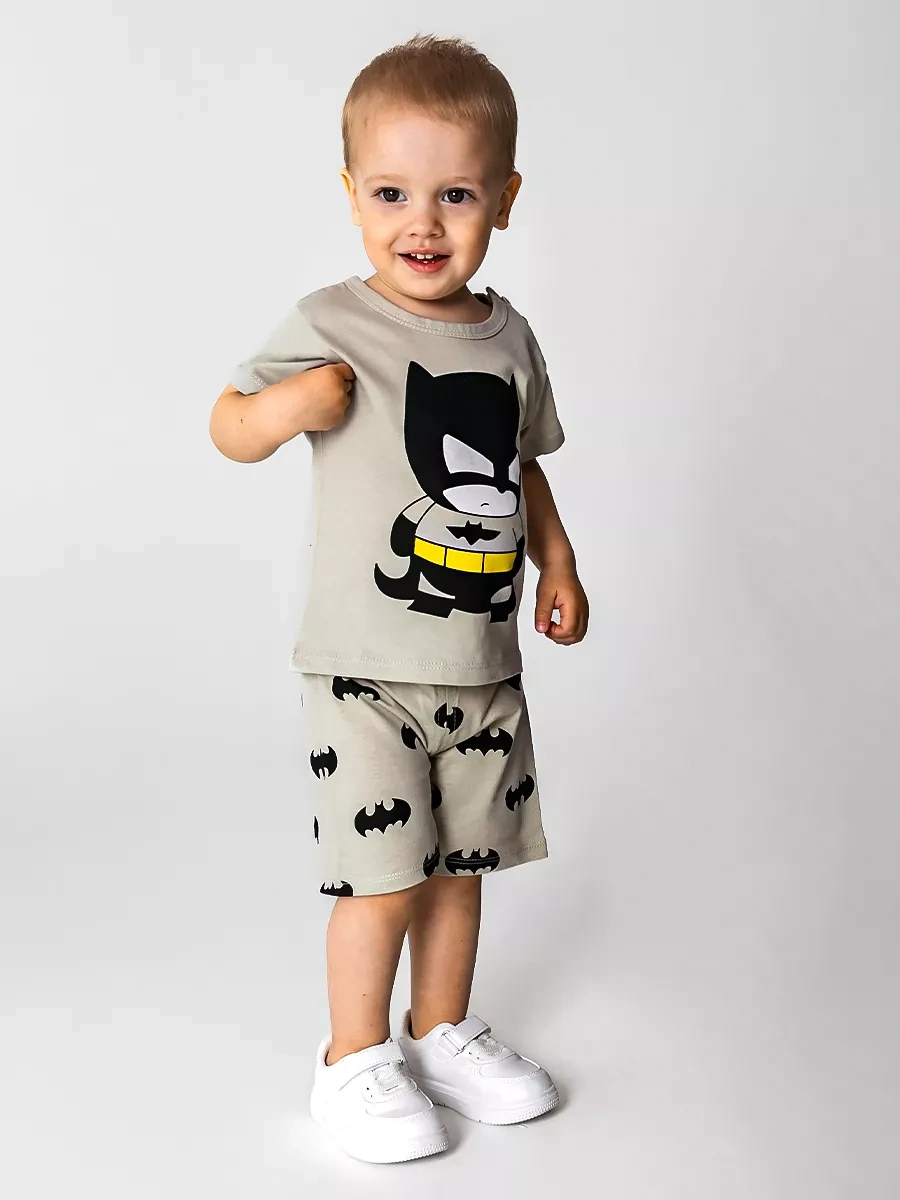 Babyavenue Çocuklar İçin Batman Şortlu Pijam 221755734 Siyah