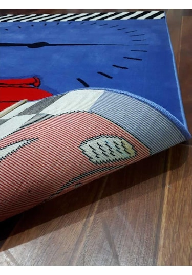 Disney Antialerjik Çocuk Halısı 523Mavi Araba 120X180 Cm