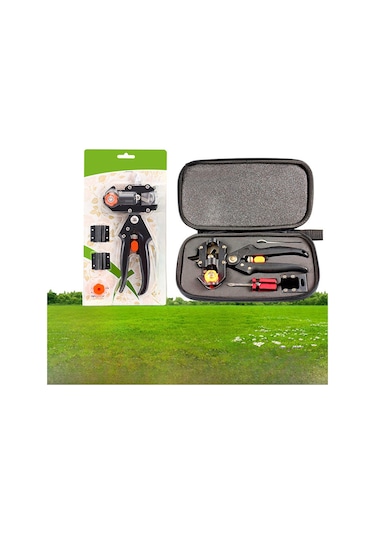 Youmex Bahçe Aletleri Seti: 3 Farklı Bıçaklı Aşılama Makinesi, Meyve Ağacı Aşılama Ve Budama Makasları Ω Tipi Bıçak