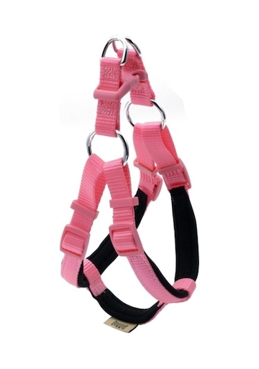Doggie Konfor Ronin Dokuma Göğüs Tasması Pembe 1.5 x 40-45 CM Pembe