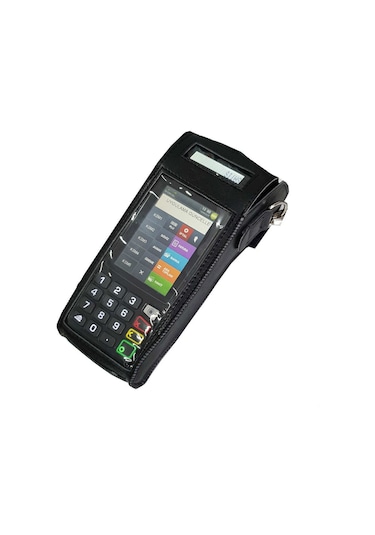 İngenico Move 5000F Pos Taşıma Çantası-Önü Şeffaf-Askılı